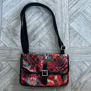 Multicolored Floral Fossil Crossbody